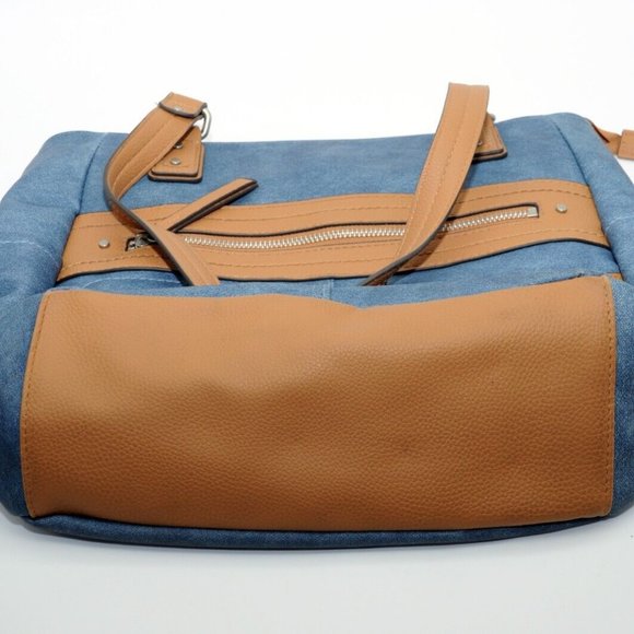 Rosetti Faux Leather Blue Denim Bag, Medium - Picture 5 of 9